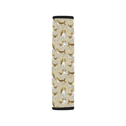 Beagle Pattern Print Design 04 Car Seat Belt Cover