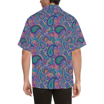 Paisley Colorful Pattern Print Design A02 Men's Hawaiian Shirt
