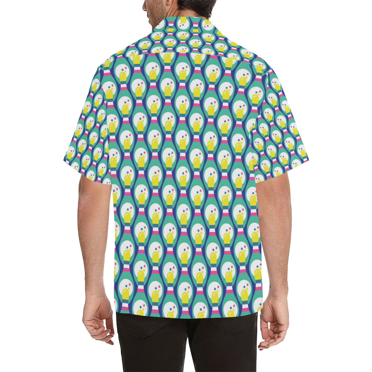 Bowling Pattern Print Design 04 Men's Hawaiian Shirt
