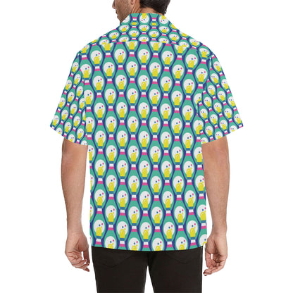 Bowling Pattern Print Design 04 Men's Hawaiian Shirt