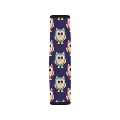 Owl Pattern Print Design A06 Car Seat Belt Cover