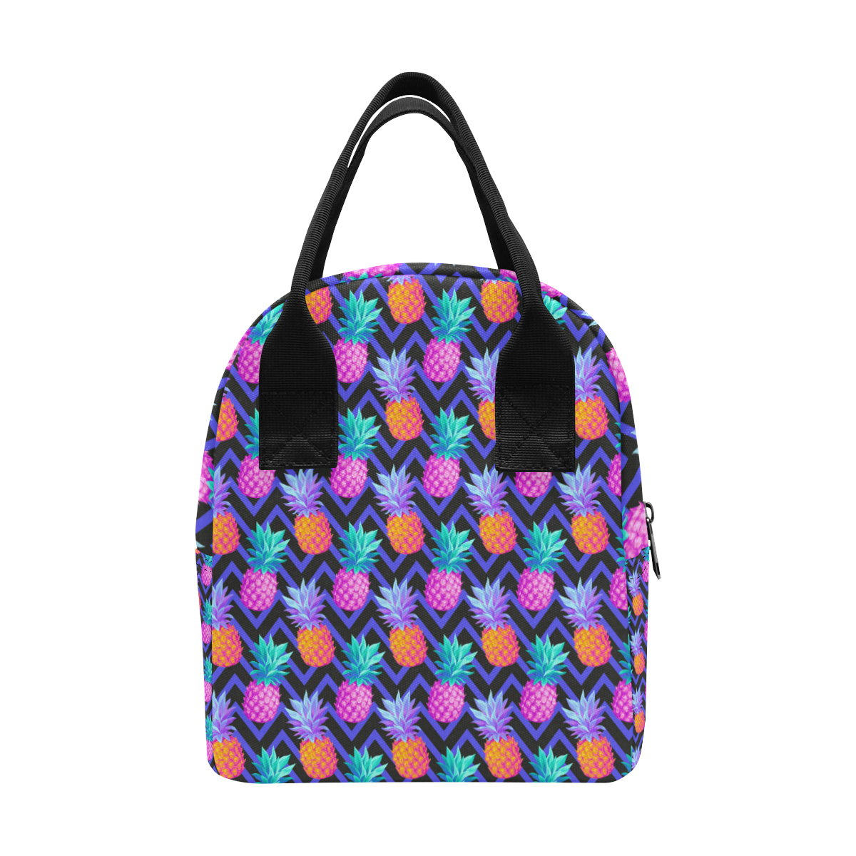 Pineapple Color Art Pattern Insulated Lunch Bag