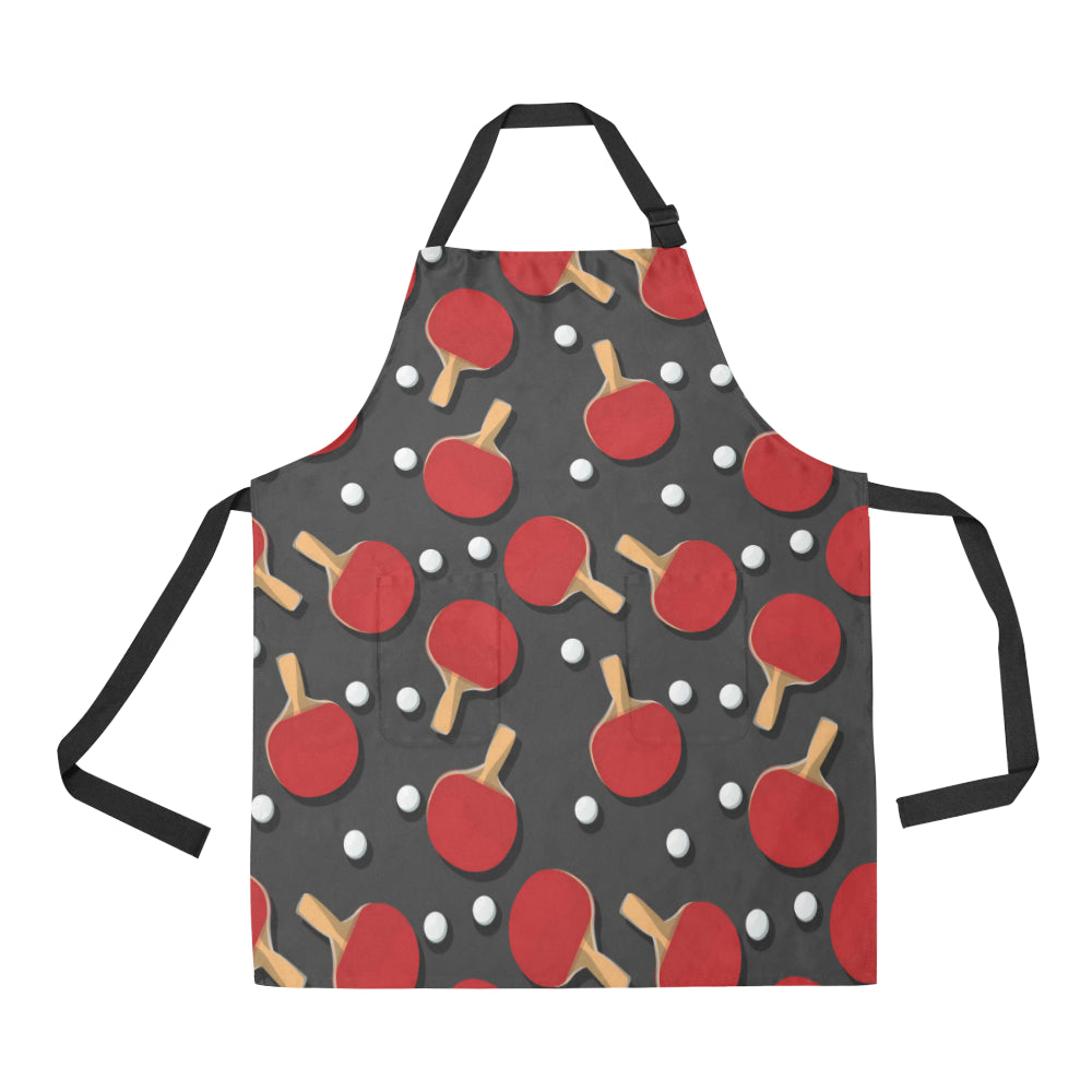 Ping Pong Pattern Print Design A05 Apron with Pocket