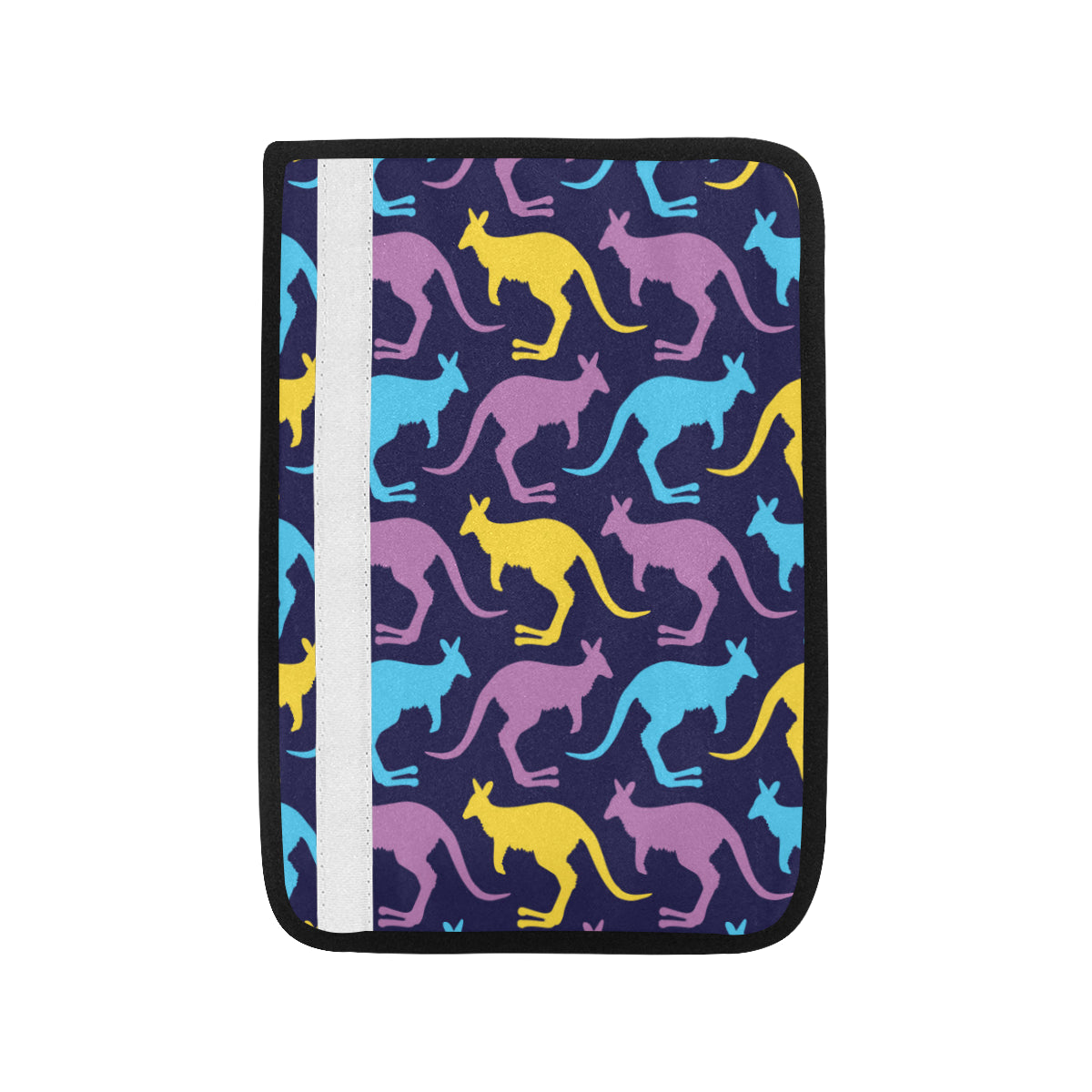 Kangaroos Pattern Print Design 02 Car Seat Belt Cover