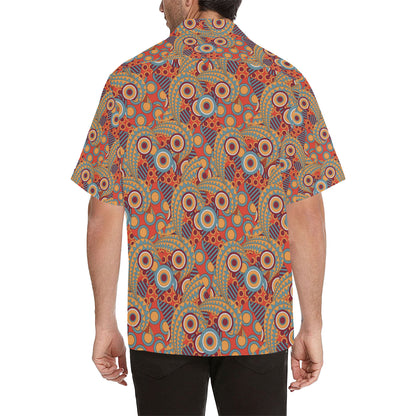 African Pattern Print Design 06 Men's Hawaiian Shirt