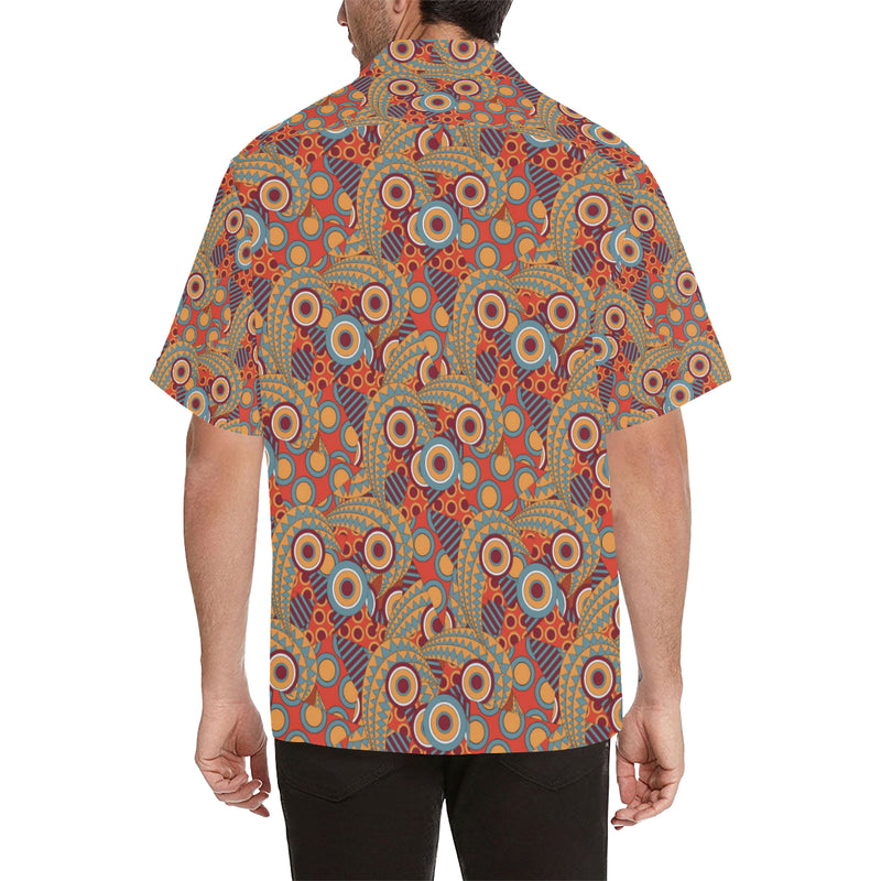 African Pattern Print Design 06 Men's Hawaiian Shirt