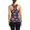 Anemone Pattern Print Design AM08 Women's Racerback Tank Top