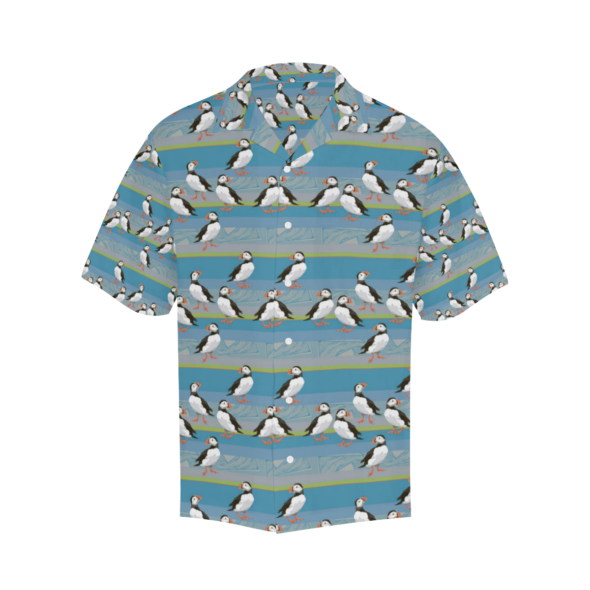 Puffin Pattern Print Design A01 Men's Hawaiian Shirt