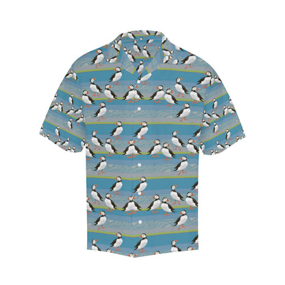Puffin Pattern Print Design A01 Men's Hawaiian Shirt