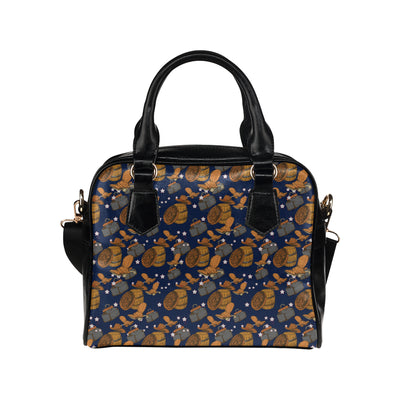 Cowboy Pattern Print Design 03 Shoulder Handbag