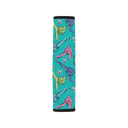 Judo Pattern Print Design 01 Car Seat Belt Cover