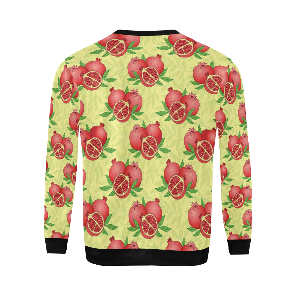 Pomegranate Pattern Print Design PG07 Men Long Sleeve Sweatshirt