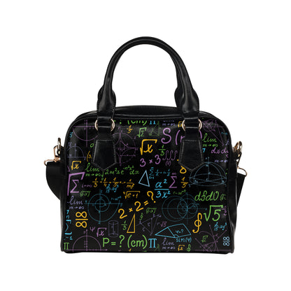 Math Pattern Print Design 03 Shoulder Handbag