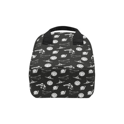 Space Astronauts Print Insulated Lunch Bag