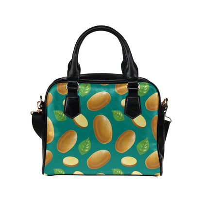 Potato Pattern Print Design A04 Shoulder Handbag
