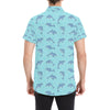 Dolphin Baby Cute Print Pattern Men's Short Sleeve Button Up Shirt