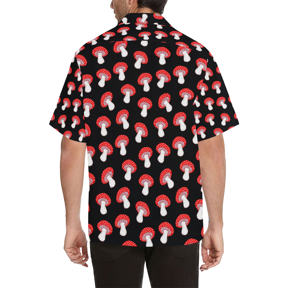 Mushroom Pattern Print Design A02 Men's Hawaiian Shirt