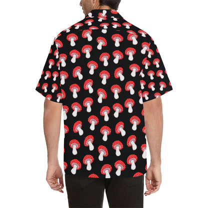 Mushroom Pattern Print Design A02 Men's Hawaiian Shirt