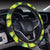 Lovebird Pattern Print Design 01 Steering Wheel Cover with Elastic Edge