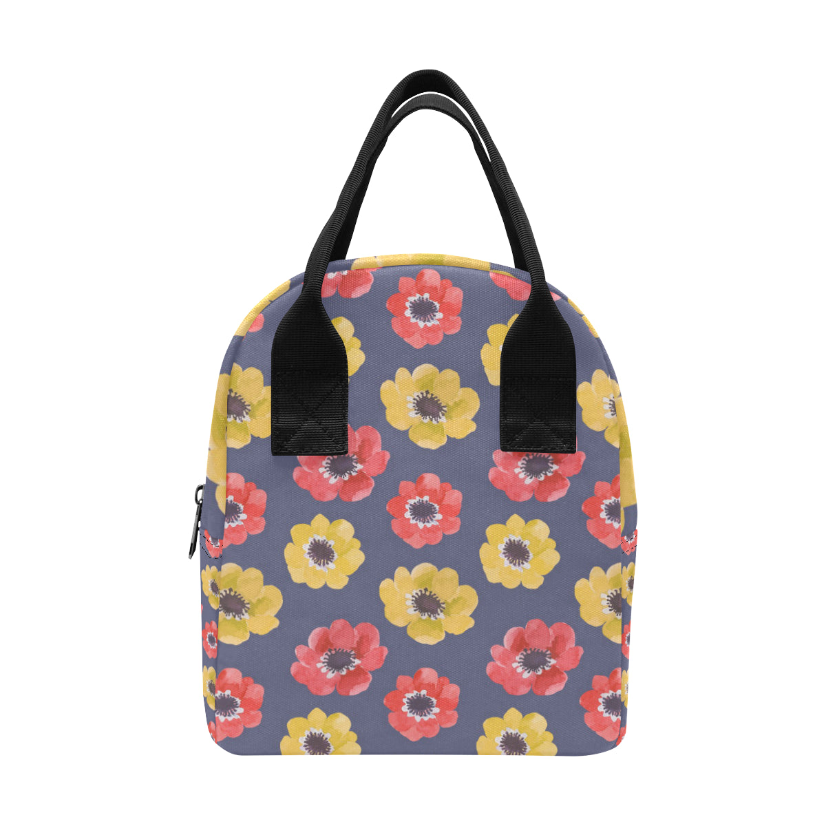 Anemone Pattern Print Design AM010 Insulated Lunch Bag