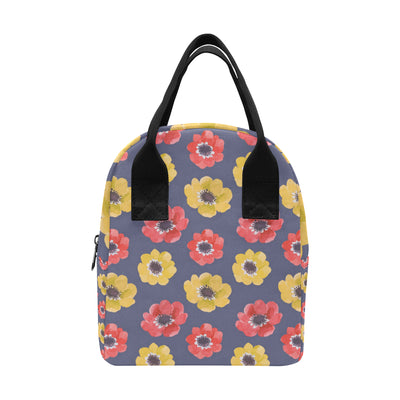 Anemone Pattern Print Design AM010 Insulated Lunch Bag