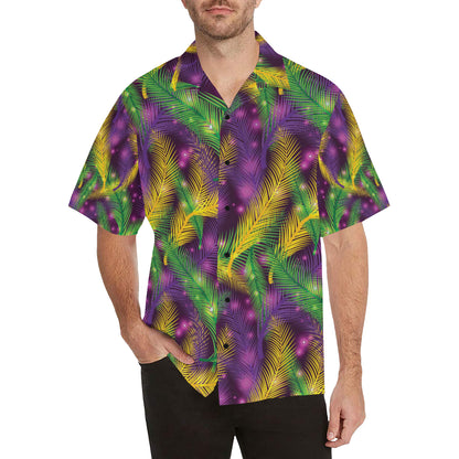 Mardi Gras Pattern Print Design 09 Men's Hawaiian Shirt