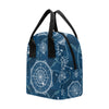 Nautical Compass Print Insulated Lunch Bag