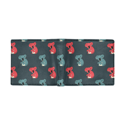 Koala Pattern Print Design 02 Men's ID Card Wallet