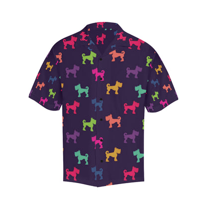 Schnauzers Pattern Print Design A05 Men's Hawaiian Shirt