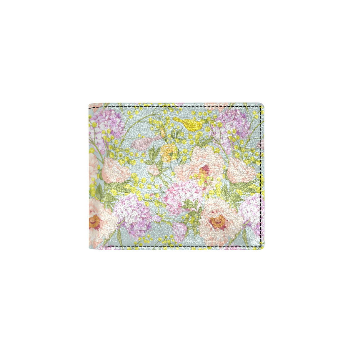 Hydrangea Pattern Print Design HD02 Men's ID Card Wallet