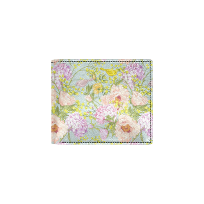 Hydrangea Pattern Print Design HD02 Men's ID Card Wallet