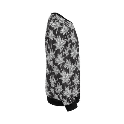 Palm Tree Pattern Print Design PT03 Men Long Sleeve Sweatshirt