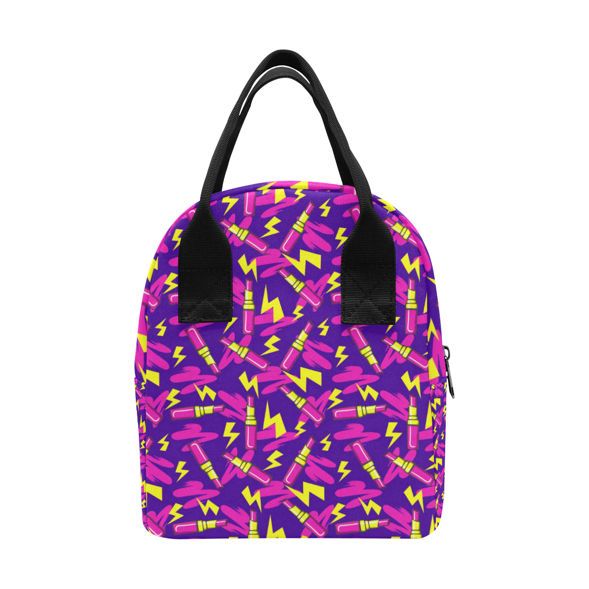 Lipstick Pattern Print Design LT04 Insulated Lunch Bag