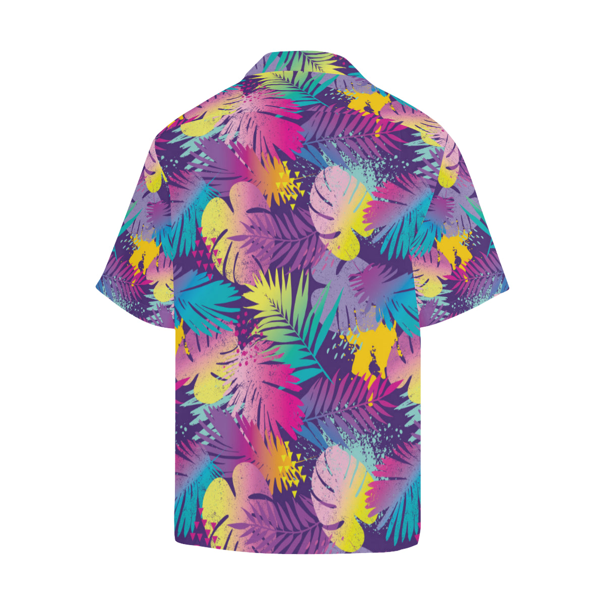 Palm Leaf Pattern Print Design A04 Men's Hawaiian Shirt