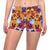 Pansy Pattern Print Design PS01 Yoga Shorts