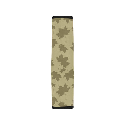 Maple Leaf Pattern Print Design 01 Car Seat Belt Cover