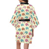 Camper Pattern Print Design 06 Women's Short Kimono