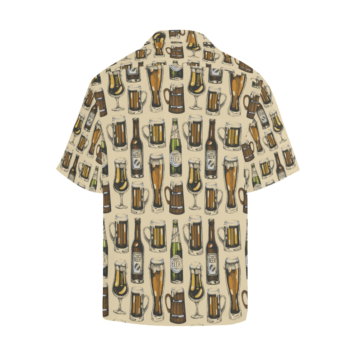Beer Pattern Print Design 04 Men's Hawaiian Shirt