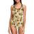 Bee Pattern Print Design BEE05 Women Swimsuit