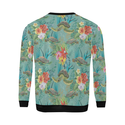 Sea Turtle Pattern Print Design T012 Men Long Sleeve Sweatshirt