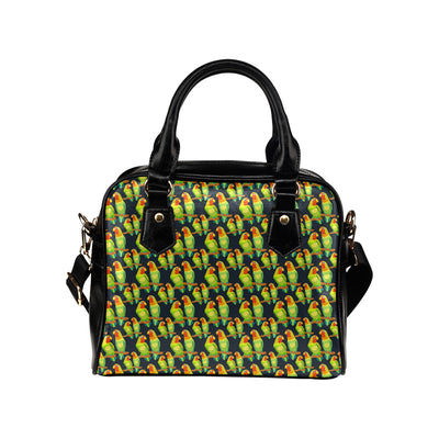 Lovebird Pattern Print Design 01 Shoulder Handbag