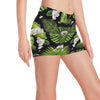 Tropical Flower Pattern Print Design TF026 Yoga Shorts