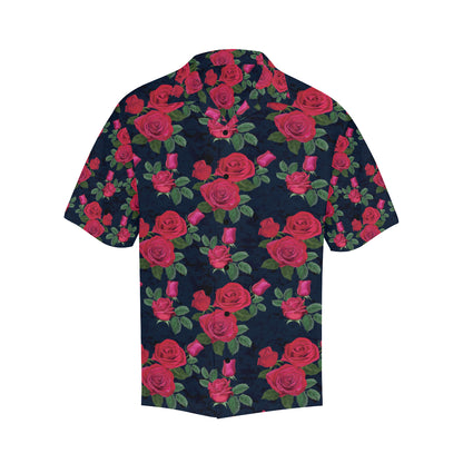 Rose Pattern Print Design A04 Men's Hawaiian Shirt