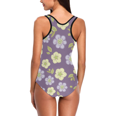 Anemone Pattern Print Design AM013 Women Swimsuit