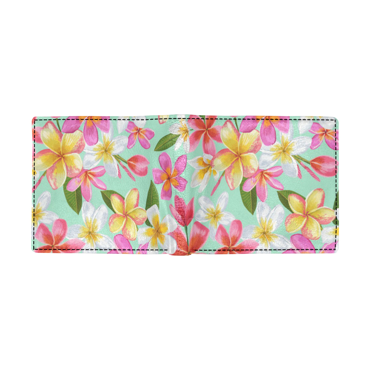 Plumeria Pattern Print Design PM014 Men's ID Card Wallet