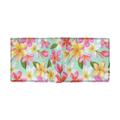 Plumeria Pattern Print Design PM014 Men's ID Card Wallet