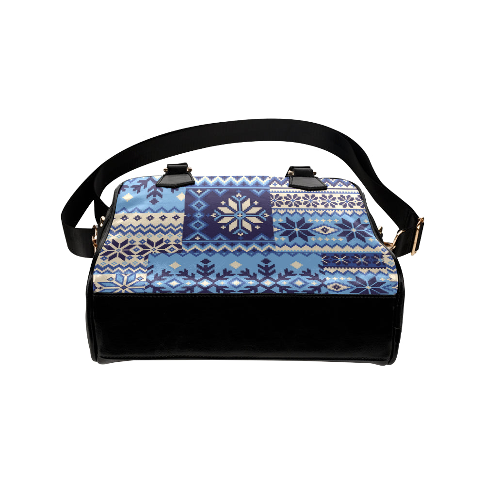 Nordic Pattern Print Design A04 Shoulder Handbag