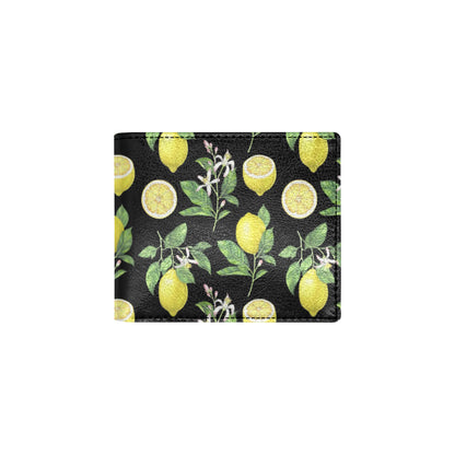 Lemon Pattern Print Design LM02 Men's ID Card Wallet