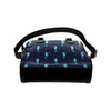 SeaHorse Blue neon Pattern Print Design 03 Shoulder Handbag