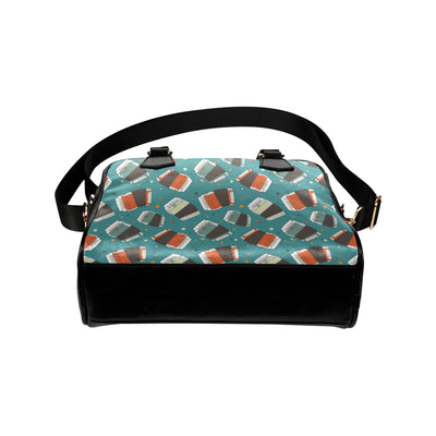 Accordion Pattern Print Design 02 Shoulder Handbag
